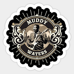 Vintage Muddy Waters Sticker